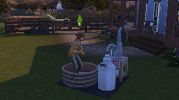 Screenshot of Nectar Making in The Sims 4 Horse Ranch