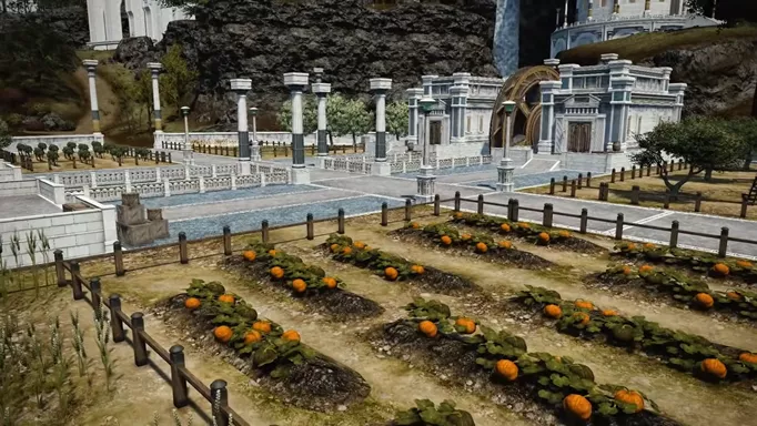 Labyrinthos Pumpkin patch in FFXIV