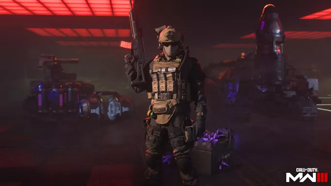 A geared Operator in MW3 Zombies