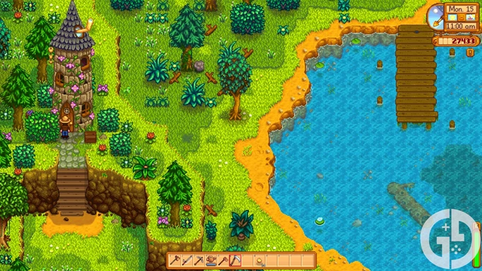 Image of the Wizard's Tower in Stardew Valley