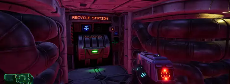 How to find & use the Recycle machine to recycle junk in System Shock