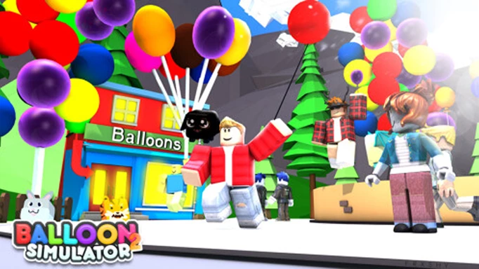 Characters from Balloon Simulator buying balloons at the balloon store