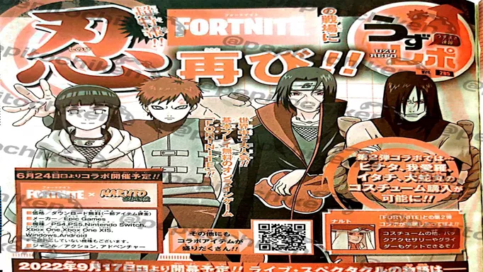 Fortnite Naruto Rivals Skins Bring More Ninjas To The Island On