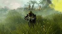 Helldivers 2 Solider In Grass