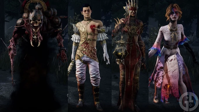 Some original Killers in Dead by Daylight. From left: The Dredge, The Trickster, The Plague, The Artist
