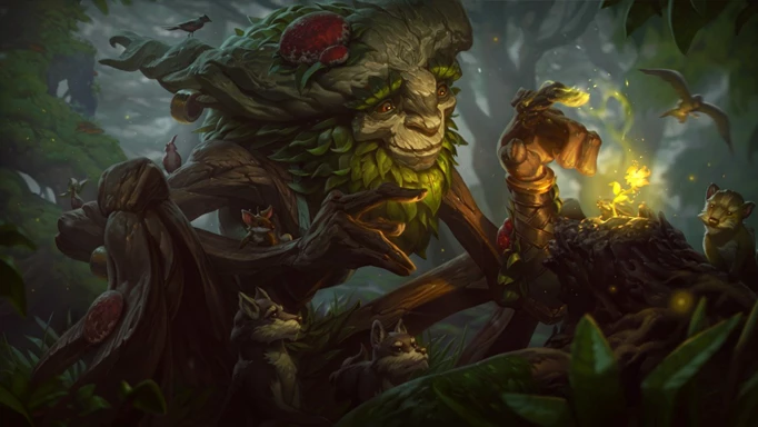 Promo art of Ivern from League of Legends.