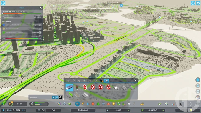 Image of the new traffic tools in Cities Skylines 2