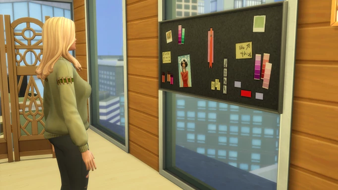 A style board in The Sims 4