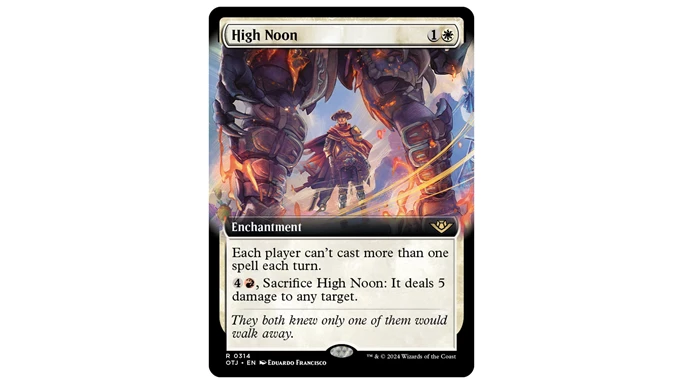 High Noon borderless card in Magic the Gathering
