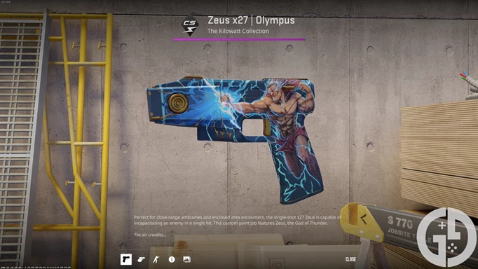 Image of the Zeus x27 Olympus skin in CS2