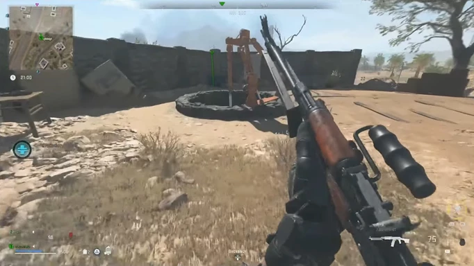 A screenshot of an entrance to a Smuggling Tunnel in MW2 DMZ