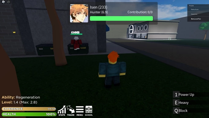 The Project Spectre Codes NPC in the game on Roblox