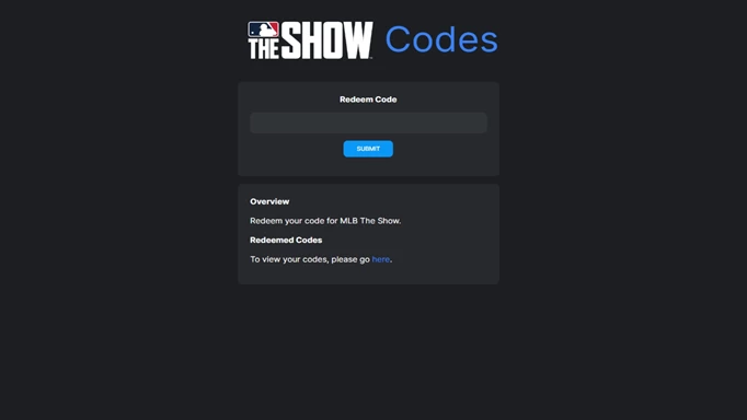 How to redeem codes in MLB The Show 24.
