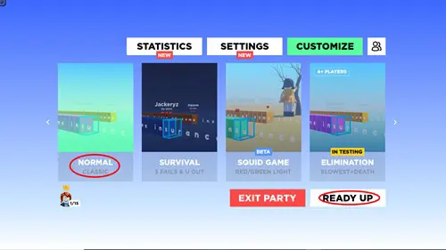 Screenshot showing how to unlock the Type Race booth in Pls Donate