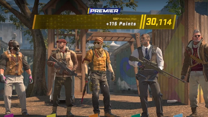 an image of a team in the CS2 Premier Mode