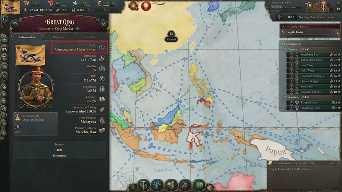 How To Become A Recognised Power In Victoria 3 rank
