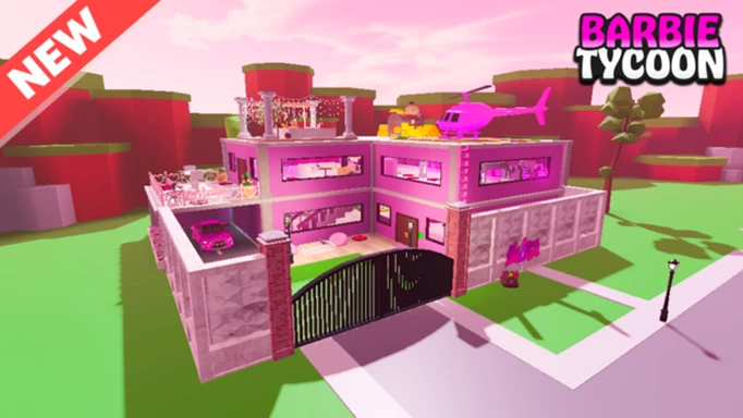 A Barbie dreamhouse from Barbie Tycoon.