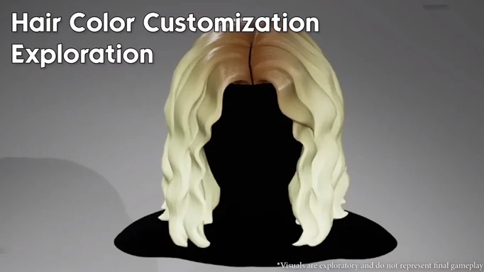 Project Rene prototype hair colour customisation