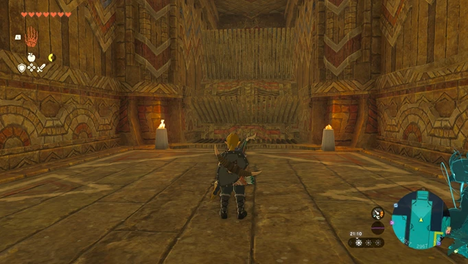 Screenshot showing the wheel you have to cross in Zelda: Tears of the Kingdom