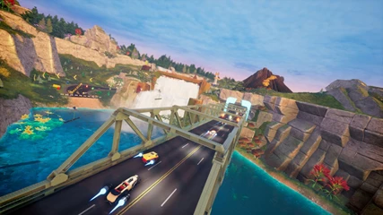 LEGO 2K Drive Race On A Bridge