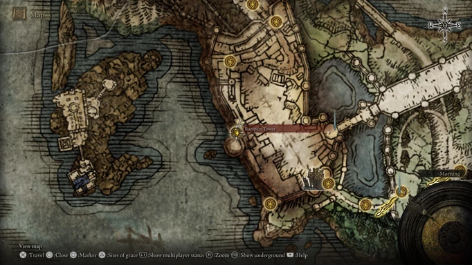 What to do after Godrick in Elden Ring: A map
