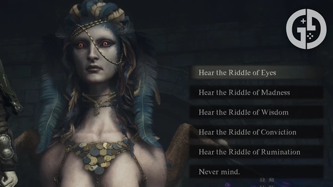 The first five riddles offered by the Sphinx in Dragon's Dogma 2