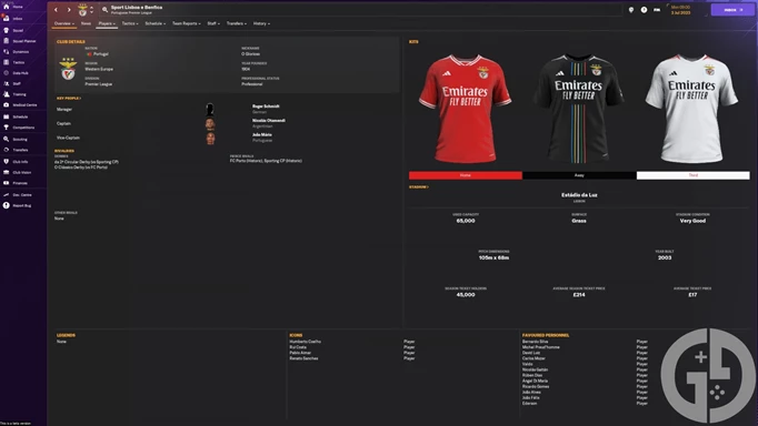 Image of Benfica in Football Manager 2024
