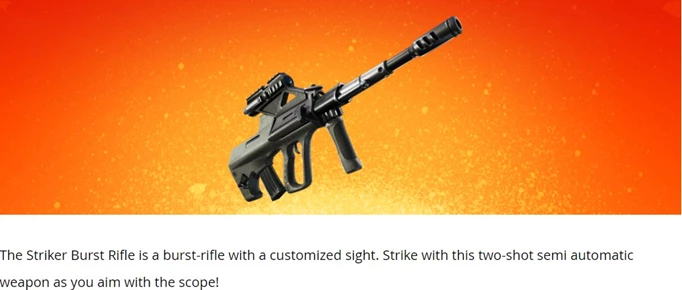 Striker Burst Rifle Fortnite Season 2