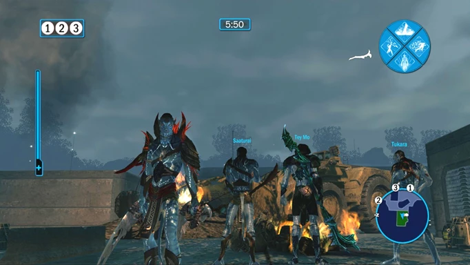Avatar: The game Na'vi standing around