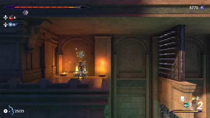 Upper City Azure Damascus Ingot location 1 in Prince of Persia: The Lost Crown