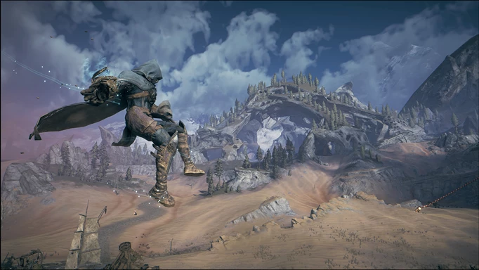 Atlas Fallen in-game screenshot of the Aerial Dash ability