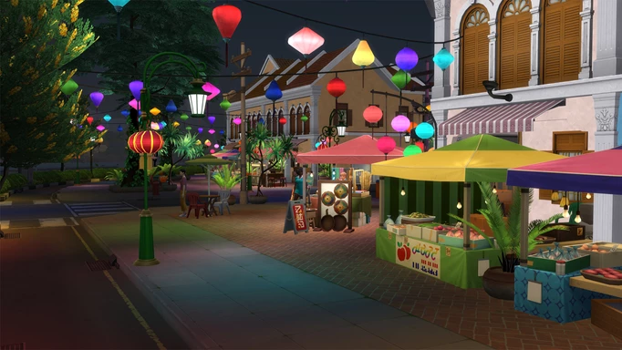 Night Market in The Sims 4 For Rent