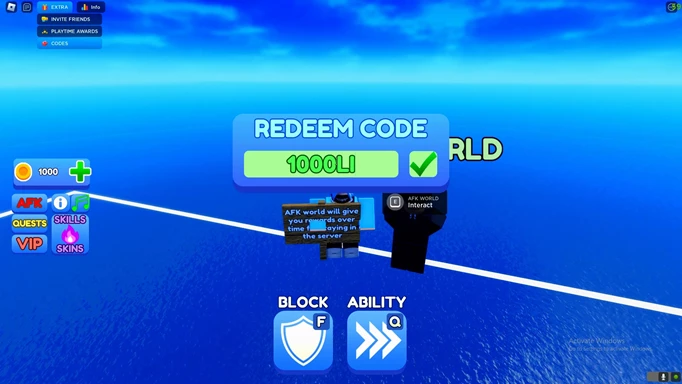 an image showing how to redeem Blade Ball codes