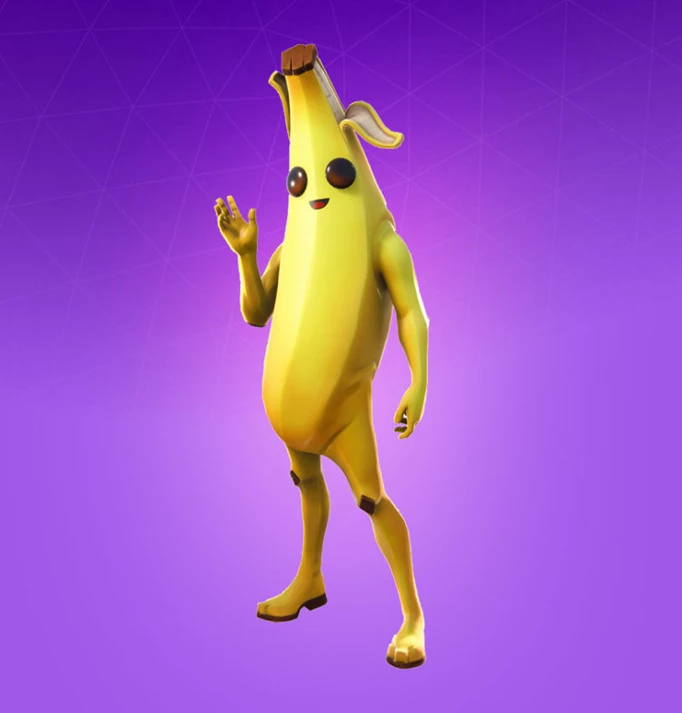 peely the most used fortnite skin