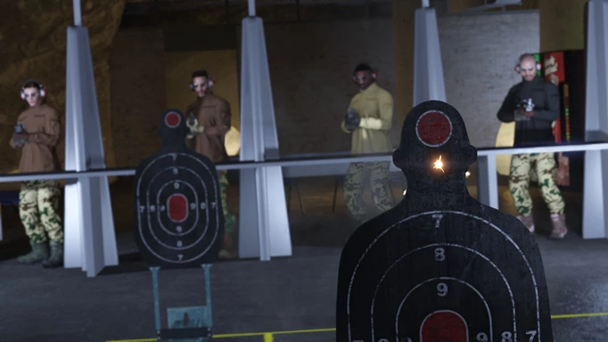 A firing range in GTA Online