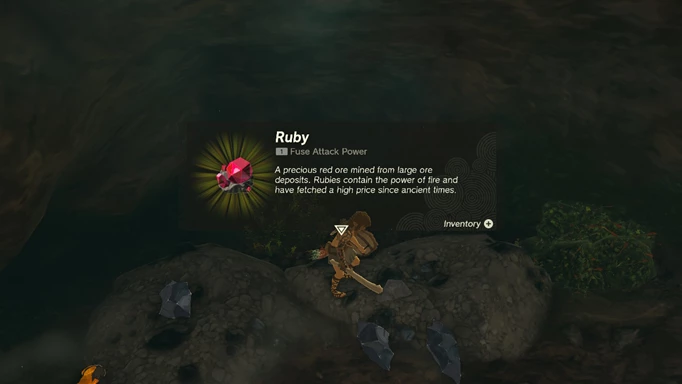 A Ruby in The Legend of Zelda: Tears of the Kingdom