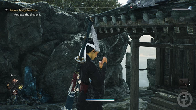 Praying at a Shrine in Rise of the Ronin