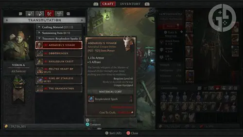 Diablo 4 craft uber unique