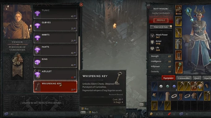 You need Whispering Keys if you want to unlock Silent Chests in Diablo 4.