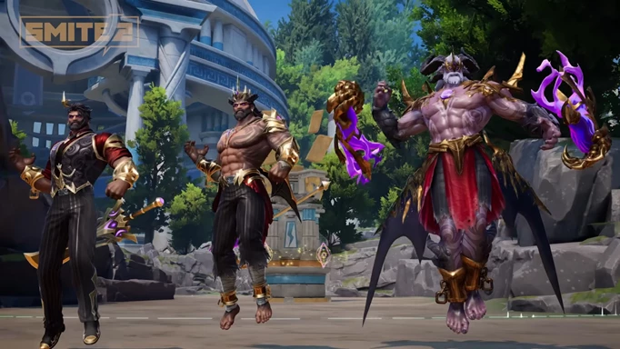All three stages of the new Zeus Tier-5 skin, The Fallen