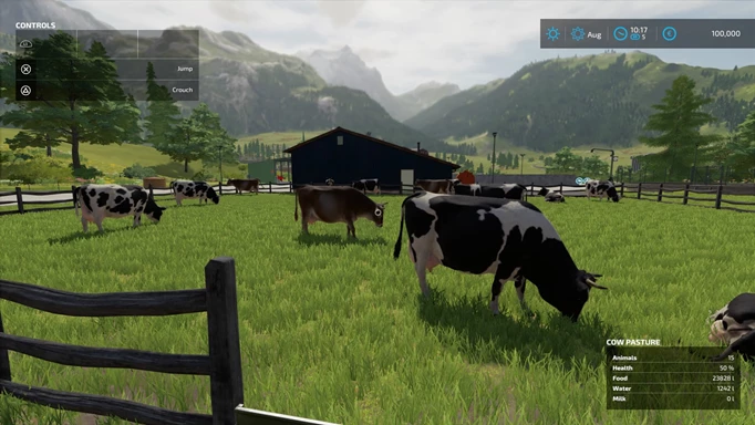 Farming Simulator 2022 review: Cows
