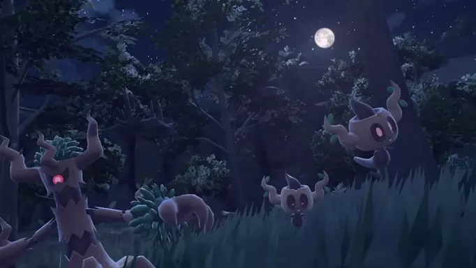 Phantump and Trevenant in Pokemon Scarlet and Violet