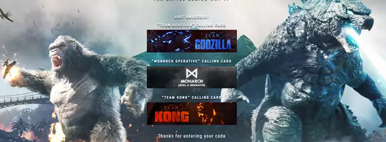 Warzone MonsterVerse | How To Get Free Godzilla Vs. King Kong Calling Cards