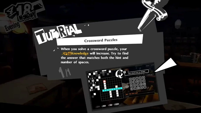 persona 5 royal crossword answers and dates