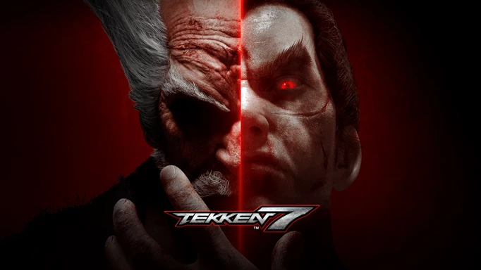 The cover image of Tekken 7 featuring Heihachi and Kazuya