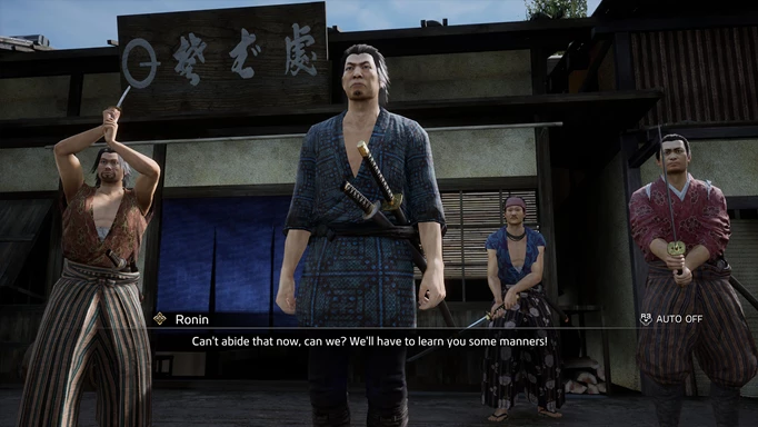 Like a Dragon Ishin Review: A group of Ronin pick a fight with Ryoma