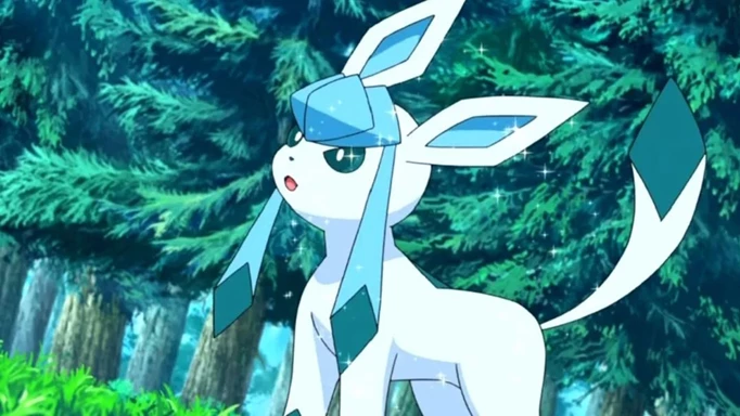 Glaceon in the Pokemon anime