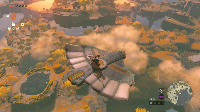 Zonai Wings mid-flight in Zelda: Tears of the Kingdom