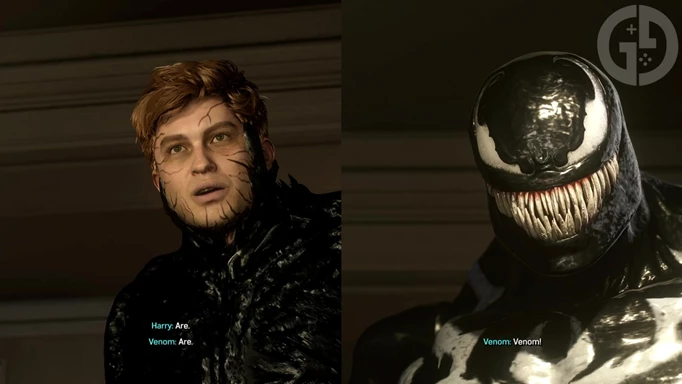 Harry Osborn announcing himself as Venom in Marvel's Spider-Man 2