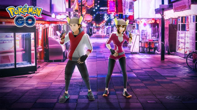 Pokemon GO's newest avatar poses from the Detective Pikachu crossover.